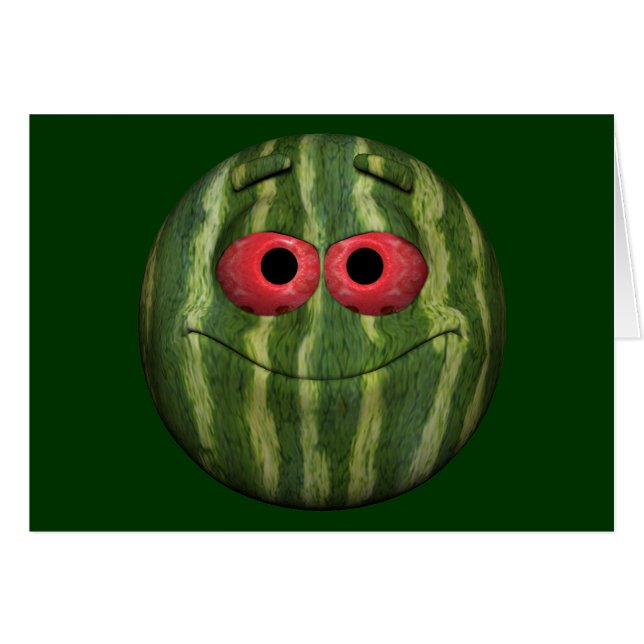 Emoticon de sandía (Anverso (Horizontal))