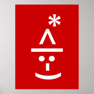 Emoticono de Duende de Navidad Arte de Texto ASCII
