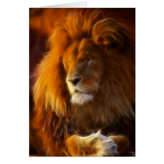 Empapando para arriba el Sun, rey del león de la (Frente)