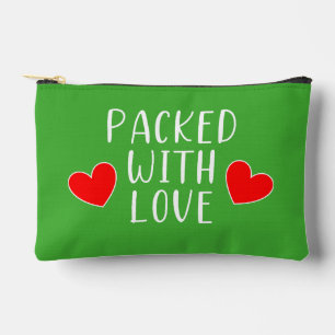 Empaquetado con una bolsa para accesorios de amor