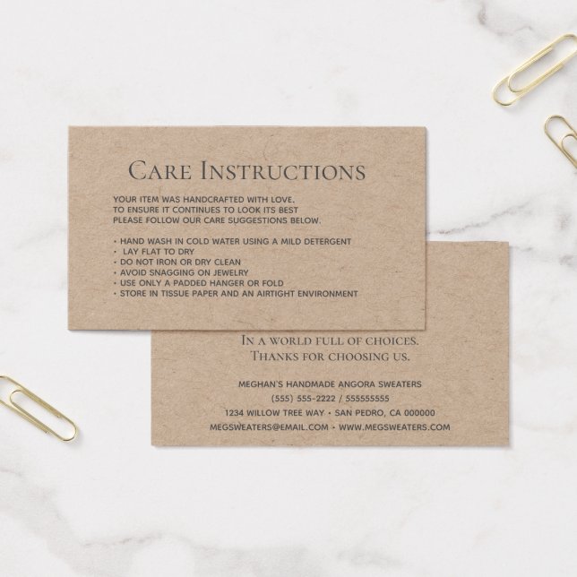 Empaquetado de ropa de lavado de Kraft editable (Oficina)