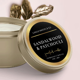 Empaquetado moderno de etiquetas en color negro y 