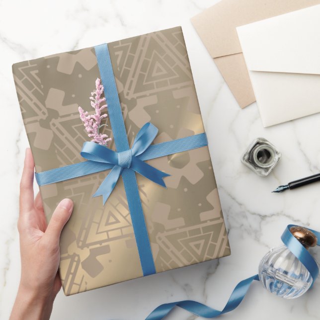 Empaquetado Papel moderno patrón sobre metal de na (Regalar)