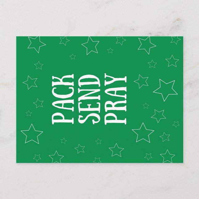 Empaquetar envíos de postales verdes (Anverso)