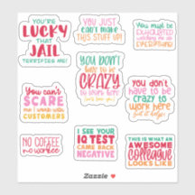 Empaquetar Pegatinas de trabajo divertidos de Offi