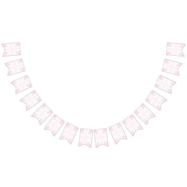 Empavesado rosado de la bandera de Union Jack (Todo)