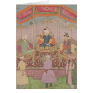 Emperador Babur de Mughal y su hijo, Humayan