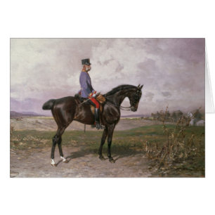 Emperador Francisco José I en su caballo austría