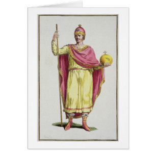 Emperador Otto III (980-1002), grabado por Pedro