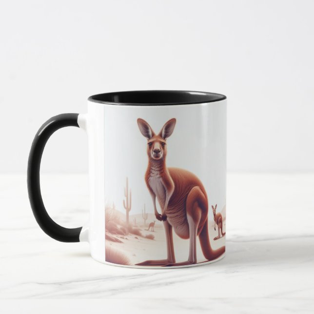 ¡Empieza a tu mañana con nuestra taza canguro! (Izquierda)