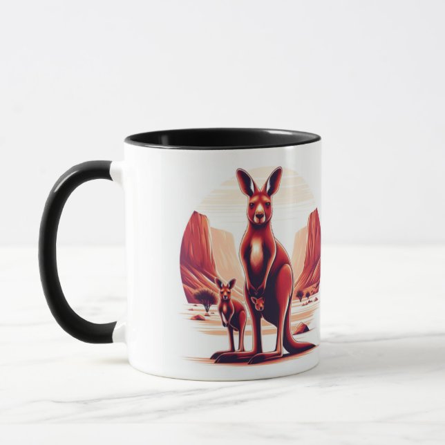 ¡Empieza a tu mañana con nuestra taza canguro! (Izquierda)