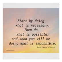 EMPIEZA HACIENDO ST. Poster FRANCIS