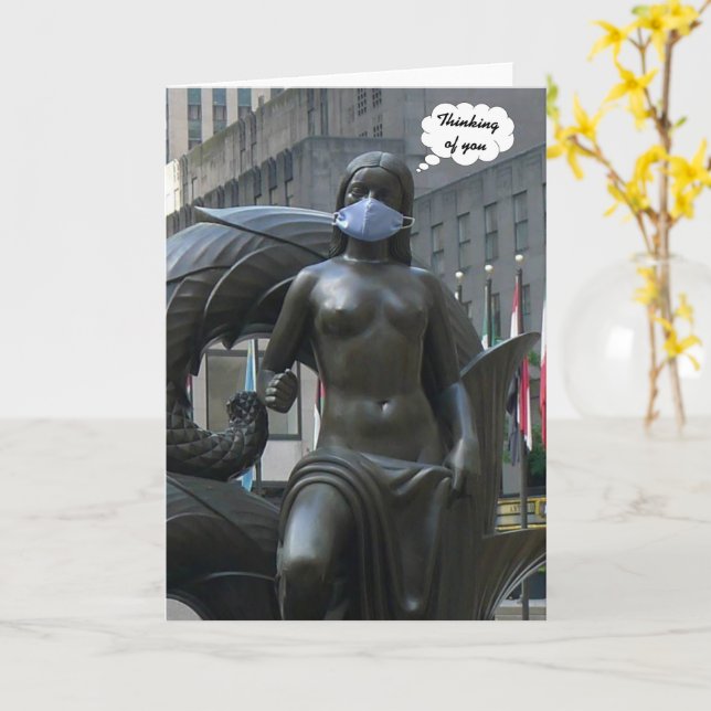 Empleada, pensando en ti - tarjeta (flor amarilla)