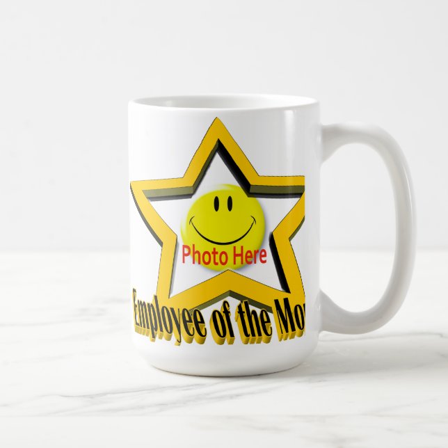Empleado de la taza de la estrella y de la foto (Derecha)