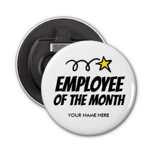 Empleado del abrebotellas magnético del mes