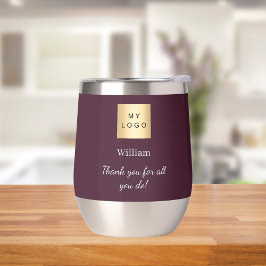 Empleado del logo comercial de Borgoña gracias