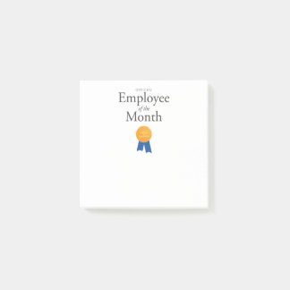 Empleado del mes en notas de post-it 3x3