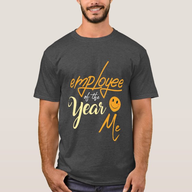 Empleado divertido de la camiseta del año yo (Anverso)