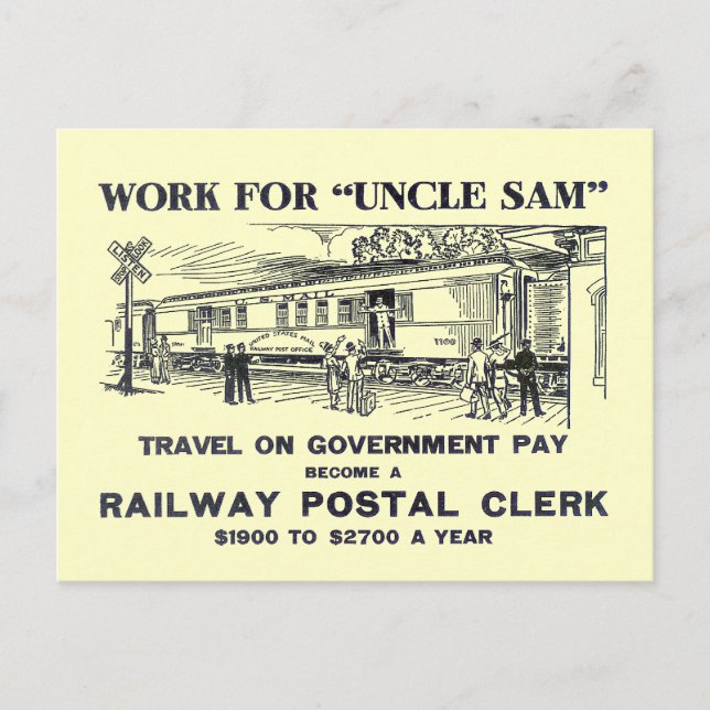 Empleado postal de ferrocarril 1926 (Anverso)