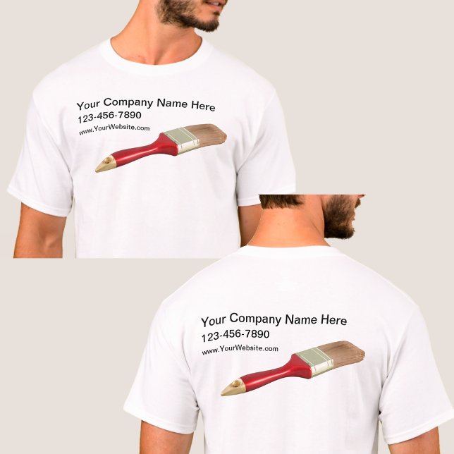 Empleado simple pintor trabaja con Camisetas unifo (Subido por el creador)