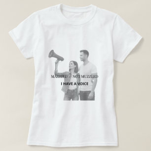 Empoderada y casada: camiseta feminista para espos
