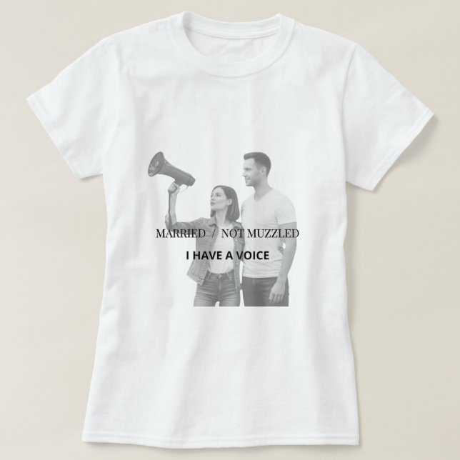 Empoderada y casada: camiseta feminista para espos (Diseño del anverso)