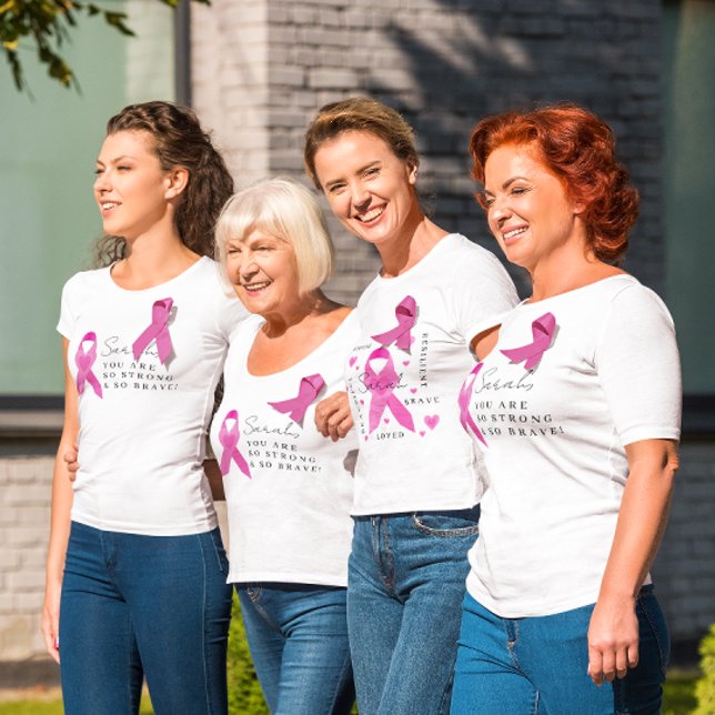 Empoderamiento de la camiseta con cáncer (Empower someone going through cancer with these personalized t-shirts! )