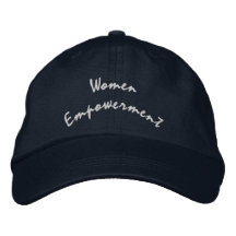 Empoderamiento de la mujer Texto Elegante Gorra si