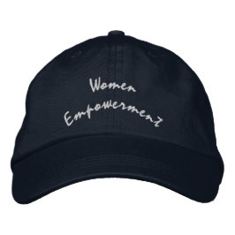 Empoderamiento de la mujer Texto Elegante Gorra si