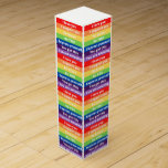 Empoderando la caja de regalo de vino de Orgullo<br><div class="desc">¡Celebra el orgullo con estas coloridas y poderosas cajas de regalos de vino!</div>