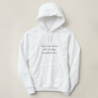 Empoderando la camisa de sudor encapuchada para ed