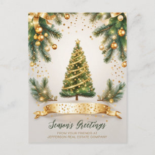 Empresa de árbol de Navidad brillante vintage 