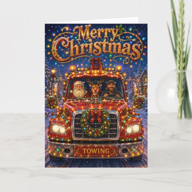 Empresa de Grúa Corporativa de Navidad (Anverso)