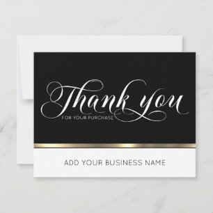 Empresa de negocios Gracias Gold Black Añadir LO