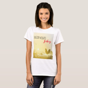 Empresa personalizada Camiseta Sunny Morning Farm