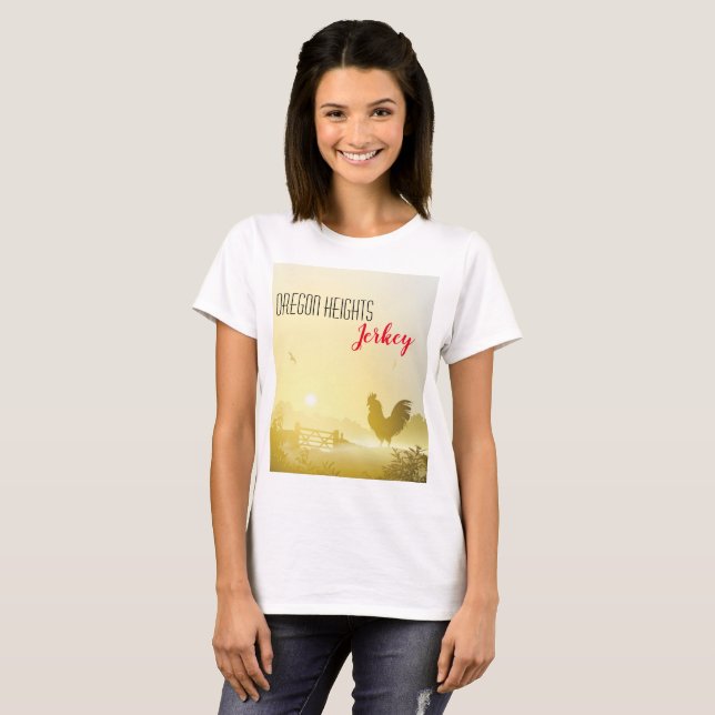Empresa personalizada Camiseta Sunny Morning Farm  (Anverso completo)