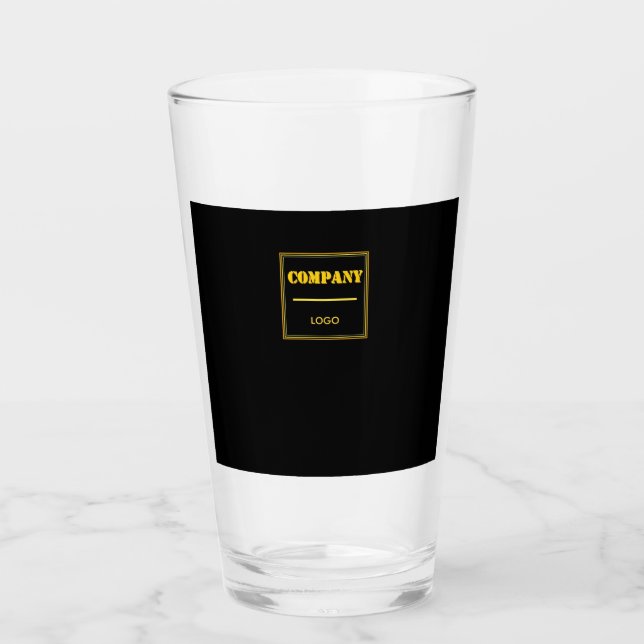 Empresa personalizada negra moderna personalizada  (Anverso)