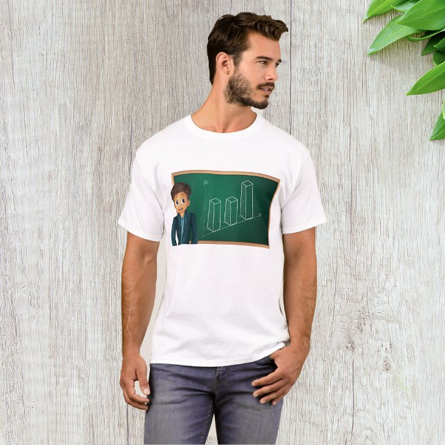 Empresario presentando camiseta de hombres de nego (Subido por el creador)