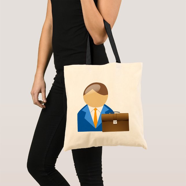 Empresario Y Bolsa De Tote (Subido por el creador)