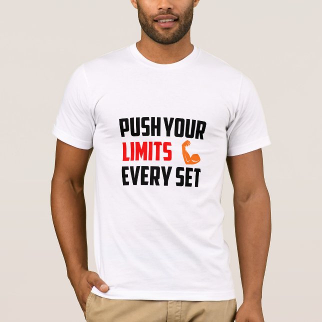 Empujar sus límites cada conjunto / camiseta de gi (Anverso)