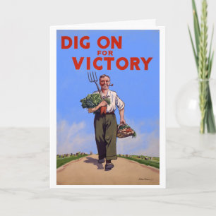 Empuje encendido para la tarjeta de felicitación