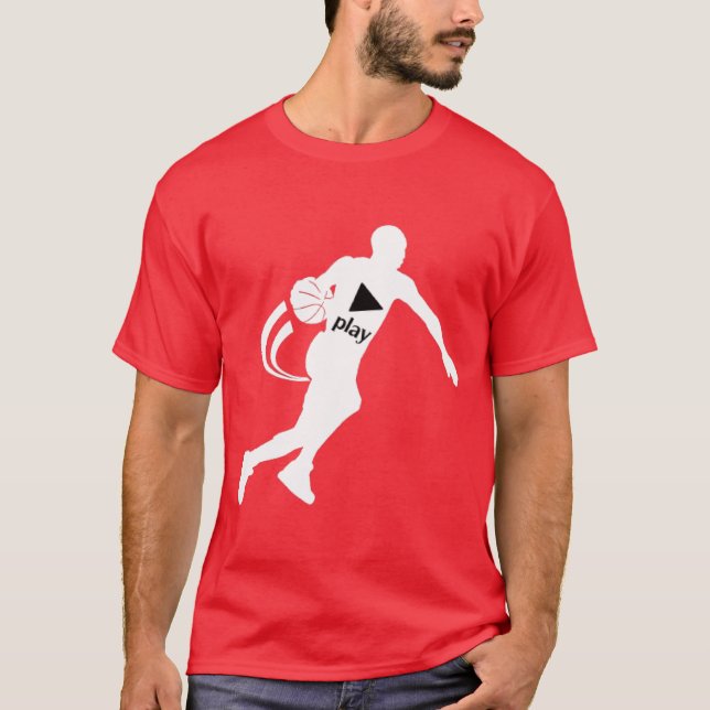 EMPUJE LA CAMISETA DEL BALONCESTO DEL JUEGO (Anverso)