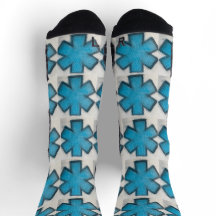 EMS Azul "Estrella de la Vida" Calcetines Ems