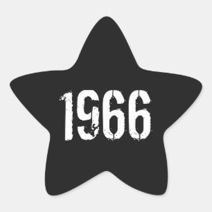 En 1966 año llevado 1966 de los pegatinas del