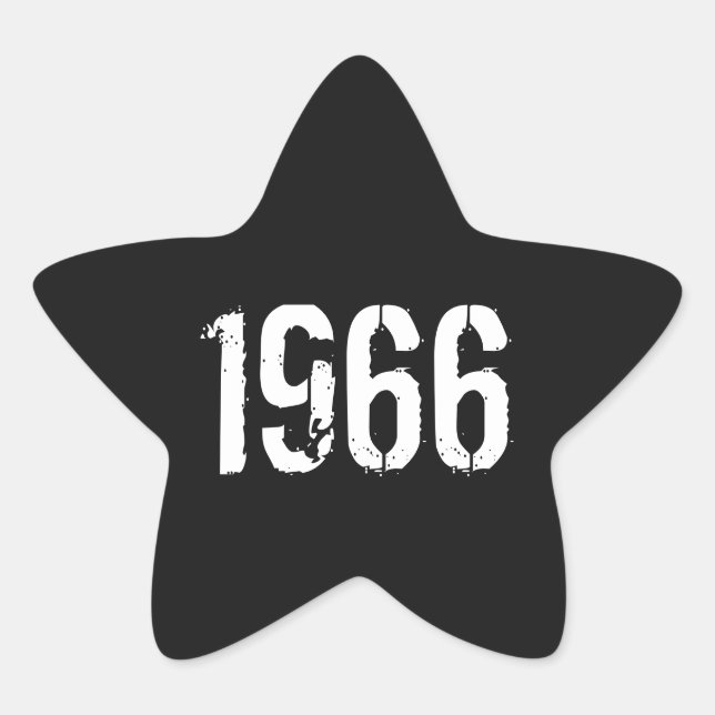 En 1966 año llevado 1966 de los pegatinas del (Anverso)