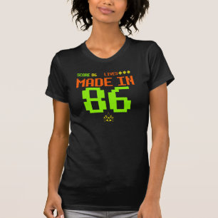 En 1986 camiseta inspirada RETRA HECHA del