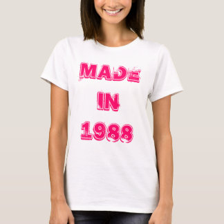 En 1988 camiseta hecha