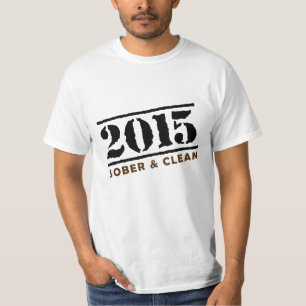En 2015 camiseta sobria y limpia