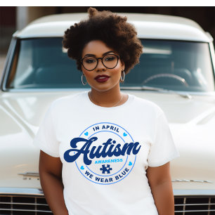 En Abril Usamos Camiseta De Autismo Azul