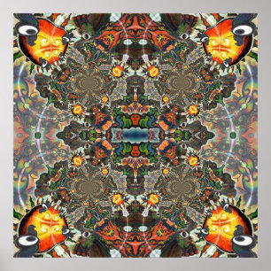 En Adj Mandala Organica Gran Impresión de Diseño
